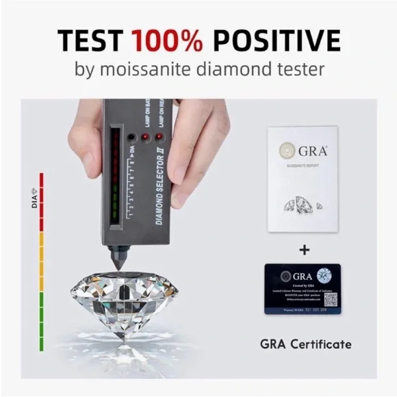 3 Pairs Certified Moissanite Solid 925 Sterling Silver Star Screw Back Earrings - Picture 13 of 16